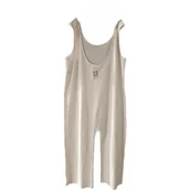 Kombinezony - MONKI Kombinezon Bez Rękawów Lekki Wygodny Wytrzymały Biały Rozmiar XL - miniaturka - grafika 1