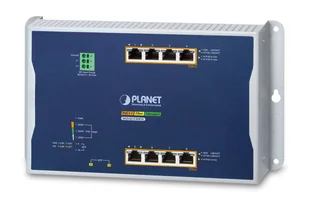PLANET IP30, IPv6/IPv4, 4-Port Zarządzany L2/L2+ Gigabit Ethernet (10/100/1000) Obsługa PoE Niebieski, Szary - Pozostałe akcesoria sieciowe - miniaturka - grafika 1