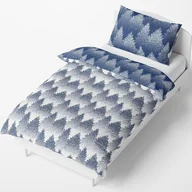 Pościel - Pościel bawełniana Zimowy las, 140 x 200 cm, 70 x 90 cm - miniaturka - grafika 1