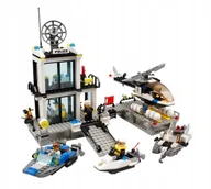 Klocki - Klocki komisariat policji wodnej 536 el motorówka helikopter skuter wodny - miniaturka - grafika 1