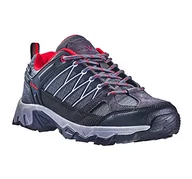 Buty trekkingowe damskie - Black Crevice Damskie buty trekkingowe, niskie cięcie, wodoodporne buty trekkingowe, wysokiej jakości sportowe buty outdoorowe, wyściełane buty trekkingowe z doskonałą amortyzacją, czarny, czerwony, - miniaturka - grafika 1