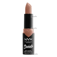 Szminki - NYX Professional Makeup Professional Makeup - SUEDE MATTE LIPSTICK - Matowa pomadka do ust - 01 FETISH NYXMSFE - miniaturka - grafika 1