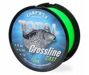 Żyłki wędkarskie - ŻYŁKA WĘDKARSKA CARP'R'US TOTAL CROSSLINE CAST GREEN 0,28 MM 1200 M 5,5 KG - miniaturka - grafika 1