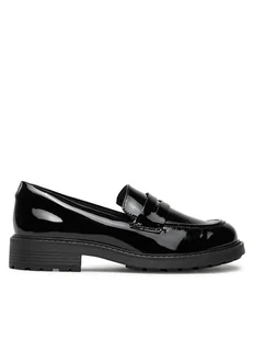 Clarks Lordsy Orinoco 2 Penny 261747874 Czarny - Półbuty damskie - miniaturka - grafika 1