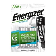 Ładowarki i akumulatory - Energizer Akumulator Extreme AAA HR 1,2V 800mAh 4szt - miniaturka - grafika 1