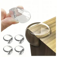 Zabezpieczenia dla dzieci - Zabezpieczenie NA KANTY Rogi MEBLI Osłona NAROŻNIKI Ochronne MEBLOWE 4 SZT - miniaturka - grafika 1