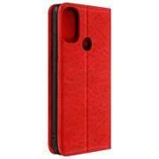 Etui i futerały do telefonów - Folio Case Motorola Moto E20 Wallet Function Support Video czerwony - miniaturka - grafika 1