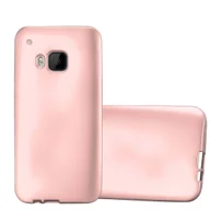 Etui i futerały do telefonów - Pokrowiec Do HTC ONE M9 w METALLIC RÓŻOWE ZŁOTO Etui TPU Silikon Obudowa Ochronny Case Cover Cadorabo - miniaturka - grafika 1