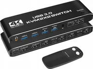 Przełączniki KVM - Przełącznik Pawonik JL-4K0202K3 - miniaturka - grafika 1