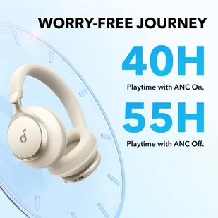 Anker Soundcore Space One Headphones ANC białe - Słuchawki - miniaturka - grafika 5