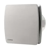 Wentylatory sufitowe - Sapho Lex - Osiowy wentylator łazienkowy z timerem, 15 W, stal nierdzewna LX104 - miniaturka - grafika 1