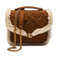 Torebki damskie - LAUREN RALPH LAUREN Skórzana listonoszka Bradley Shearling - miniaturka - grafika 1