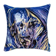 Poduszki dekoracyjne - Poduszka dekoracyjna Witkacy - Niebieski portret mężczyzny - miniaturka - grafika 1