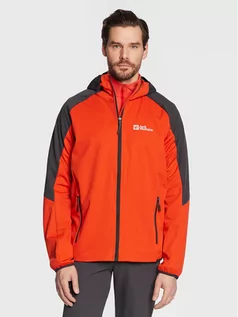 Kurtki i kamizelki sportowe męskie - Jack Wolfskin Kurtka przejściowa Feldberg 1306922 Czerwony Regular Fit - grafika 1