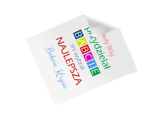 Ściereczka do okularów z imieniem na dzień babci - 1 szt. - Akcesoria do okularów - miniaturka - grafika 1