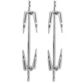 Akcesoria i części do mikrofalówek - 2szt Stal nierdzewna Frytkownica powietrzna Widelce Pieczony kurczak Widelce Bbq Kitchen Grill Widelce - miniaturka - grafika 1