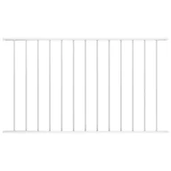 Ogrodzenia - vidaxl Panel ogrodzeniowy, kryta proszkowo stal, 1,7x0,75 m, biały - miniaturka - grafika 1