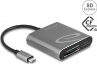 Czytniki kart pamięci - Czytnik Delock Delock USB Type-C Card Reader fur SD Express und CFexpress Speicherkarten 91000 - miniaturka - grafika 1