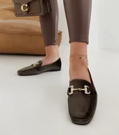 Mokasyny damskie - Zielone welurowe mokasyny z cyrkoniami Fabrizia -36 - miniaturka - grafika 1