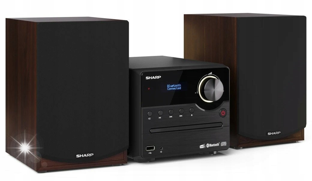 Sharp XL-B517D 15W CD USB FM DAB+ Bluetooth Czarno-Brązowy