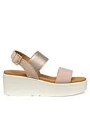 Sandały damskie - Geox Sandały D Xand 2.2S D45M1A 022NF C8156 Beżowy - miniaturka - grafika 1