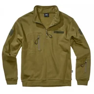 Odzież taktyczna i umundurowanie - Brandit Bluza Tactical Sweat Troyer - Oliwkowa XL - miniaturka - grafika 1