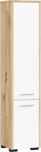 REGAŁ ŁAZIENKA FIN SŁUPEK 30 2D 140cm ARTISAN / BIAŁY - Szafki łazienkowe - miniaturka - grafika 1