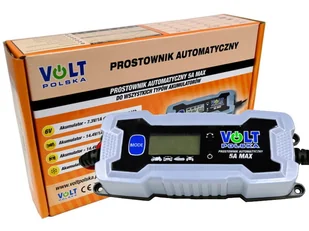 Volt Polska Prostownik automatyczny ładowarka 5A 6V/12V 80290 - Zasilacze i transformatory - miniaturka - grafika 1