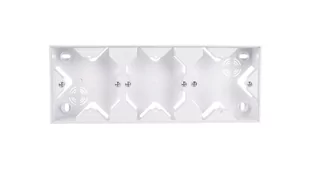 Ospel Puszka instalacyjna do serii SONATA potrójna Sonata BIAŁY PNP-3R/00 - Wyłączniki światła i elektryczne - miniaturka - grafika 1