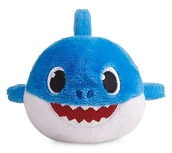 Zabawki interaktywne dla dzieci - Baby Shark, mini pluszak interaktywny Tata - miniaturka - grafika 1