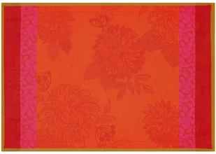 Le Jacquard Fran ais Podkładka żakardowa na stół Parfums de bagatelle Czerwona - Obrusy i serwetki - miniaturka - grafika 1