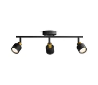 Lampy sufitowe - Philips - Oświetlenie punktowe NIALL 3xGU10/5W/230V czarne/mosiądz - miniaturka - grafika 1