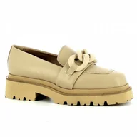 Mokasyny damskie - Beżowe mokasyny damskie CARINII - Carinii - miniaturka - grafika 1