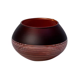 Villeroy & Boch Manufacture Swirl świecznik na podgrzewacze, 7 cm, szkło kryształowe, czarny/brąz - Świeczniki - miniaturka - grafika 1