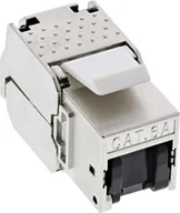 Wtyczki i adaptery - Keystone InLine InLine InLine Moduł zatrzaskowy RJ45 Jack 6a z osłoną przeciwpyłową 76202C - miniaturka - grafika 1
