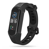 Akcesoria do smartwatchy - Pasek TECH-PROTECT Armour do Xiaomi Mi Smart Band 5/6/6 NFC/7 Czarny - miniaturka - grafika 1