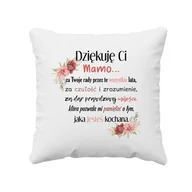 Poduszki dekoracyjne - Dziękuję Ci Mamo - poduszka na prezent dla mamy - miniaturka - grafika 1