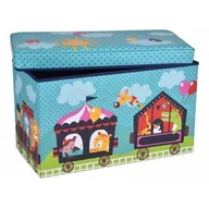 Pojemniki biurowe - Mirosław Gockowiak Pufa pojemnik Pociąg kosz na zabawki 5902340309605 - miniaturka - grafika 1
