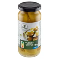 Warzywa w marynacie - Carrefour Extra Oliwki nadziewane migdałami zielone 227 g - miniaturka - grafika 1