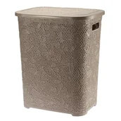 Kosze na bieliznę - Kosz na bieliznę 55 l FANCY beżowy - miniaturka - grafika 1