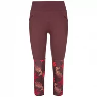 Spodnie sportowe damskie - Legginsy damskie 3/4 Kilpi Solas-W Rozmiar: S / Kolor: czerwony - miniaturka - grafika 1