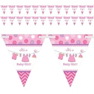 Baby shower i roczek - Amscan Baner dekoracyjny Baby Shower Dziewczynka 121490 - miniaturka - grafika 1