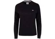 Bluzy damskie - Tommy Hilfiger Bluza Damska Tjw Regular Fleece C Neck Black Dw0Dw09227 Bds M - miniaturka - grafika 1