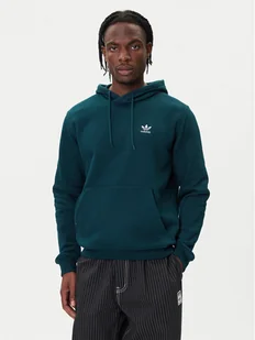 adidas Bluza Trefoil Essentials JZ3589 Zielony Regular Fit - Bluzy męskie - miniaturka - grafika 1