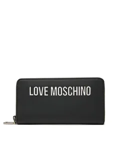 LOVE MOSCHINO Duży Portfel Damski JC5611PP1MKD000B Czarny - Portfele - miniaturka - grafika 1