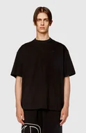 Koszulki męskie - t-shirt mężczyzna diesel a11302-0hgam t-boggy-megoval-d 9xx black - miniaturka - grafika 1