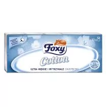 Foxy Cotton Chusteczki higieniczne 10 opakowań po 10 szt. - Chusteczki higieniczne - miniaturka - grafika 1