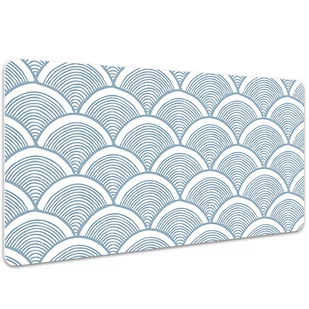 Mata ochronna na biurko Rybie łuski wzór 100x50 cm, Dywanomat - Podkładki na biurko - miniaturka - grafika 1