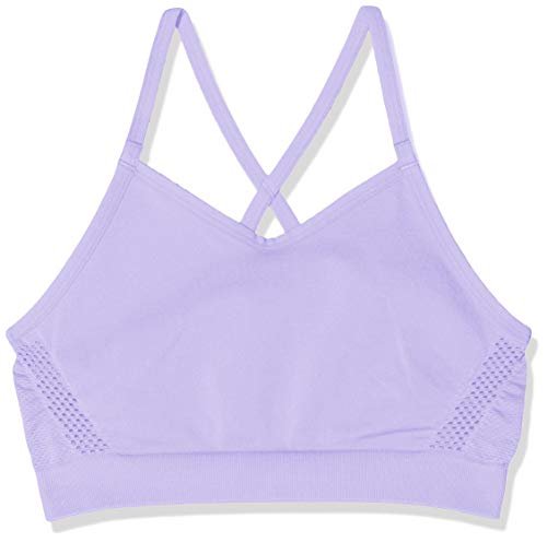 Nike dziewczęcy G Nike bezszwowy suchy biustonosz sportowy Purple Agate/(White) L