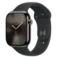 Smartwatch - Apple Watch 10 GPS + Cellular 42mm z tytanu łupkowym pasek sportowy M/L Czarny - miniaturka - grafika 1